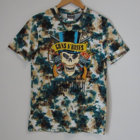 Guns N Roses Official Band Tee Shirt Use Your Illusion 1991 Tie Dye Size Small - Picture 1 of 12
